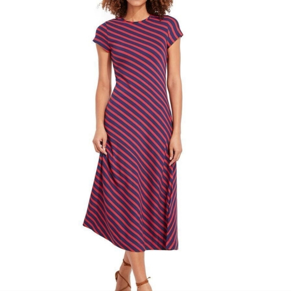 Vineyard Vines Weekend Dress Size S Red/Blue Stripe
